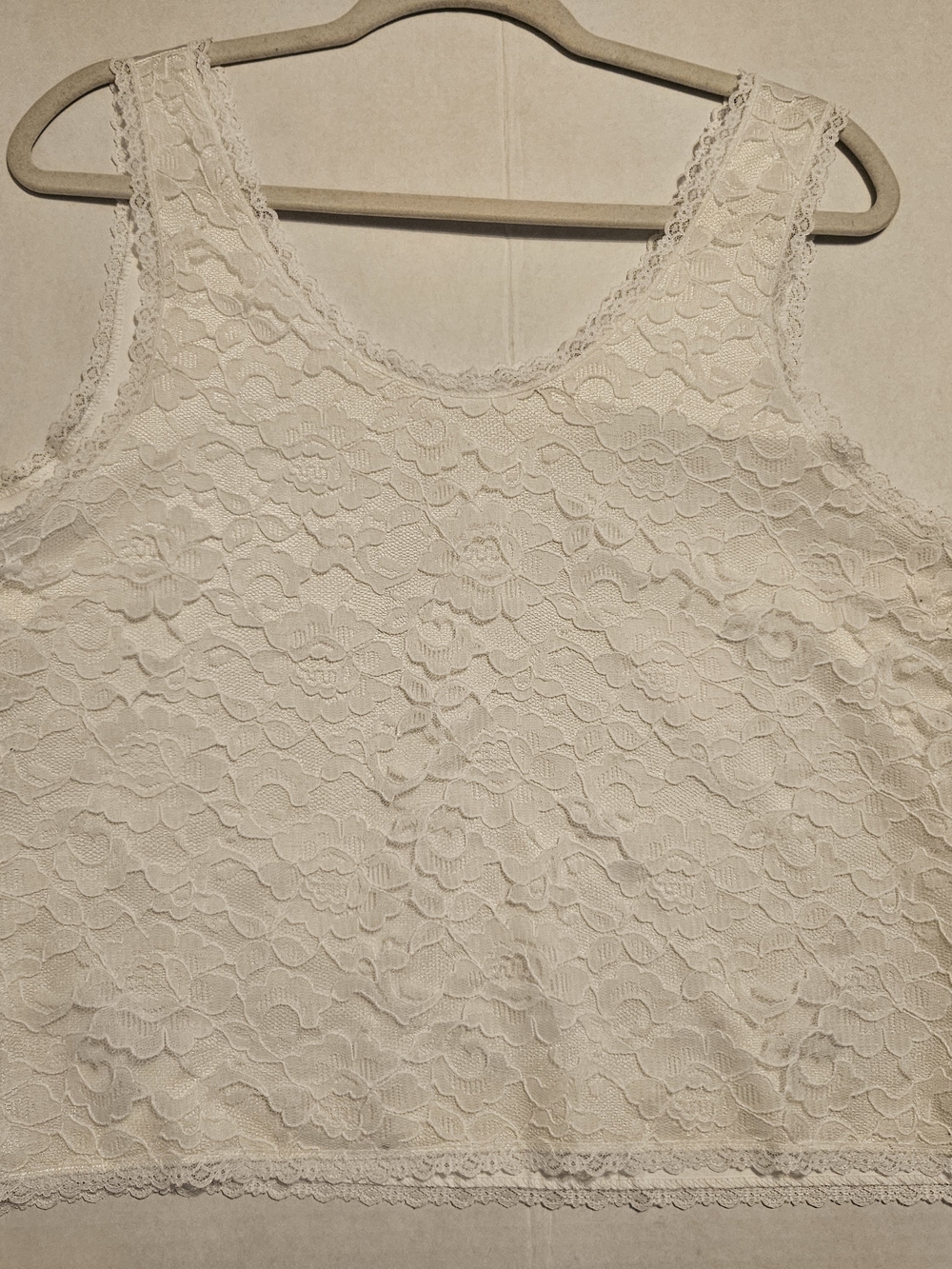 Vintage Lace Tank Top. Made In USA